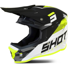 Shot Casco de Cross Furious Camo Camuflaje-Amarillo Neón