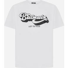 Balmain Man T-shirts Balmain 70s logo cotton t-shirt