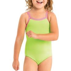Toddler Girls One Piece Swimsuit, 2t, Green Green