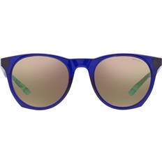 Nike Brown Blue Mirror Oval Men's Sunglasses