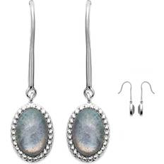 Labradorit Örhängen Les Tresors De Lily [Q4713] Silberohrringe 'Cléopatra' Silber Labradorit rhodiniert 10x8 mm