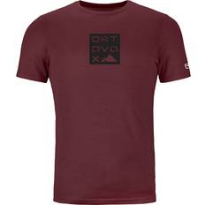 Gehen & Wandern - Rot Oberteile Ortovox Herren 185 Merino Square T-Shirt rot