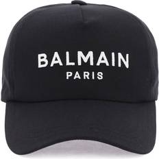 Caps Balmain Baseball Cap With Logo Black