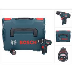 Bosch GSR 12V-15 Professional Taladro atornillador a batería 12V 30 Nm Maletín L-Boxx 1x Batería GBA 3,0 Ah Sin cargador incluido