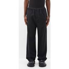 Balenciaga Bukser & Shorts Balenciaga Elasticated-waist Wool Trousers Mens Black