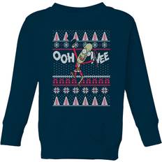 Rick and Morty Ooh Wee Kids' Christmas Jumper Navy 11-12 Years Blue