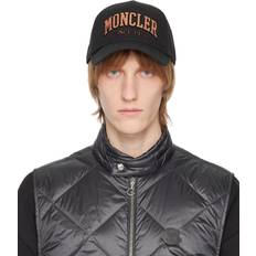 Moncler Dam Kepsar Moncler Black Glittered Baseball Cap 999 BLACK UNI