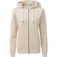 Hoodies - Natural Jumpers ASQUITH & FOX Zip-Through Organic Hoodie Natural