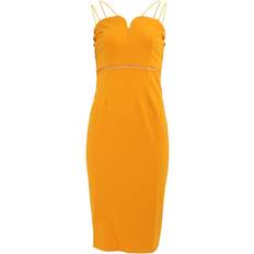 Midi Dresses - Yellow Girls On Film Womens/Ladies Midas Touch Sweetheart Midi Dress Yellow