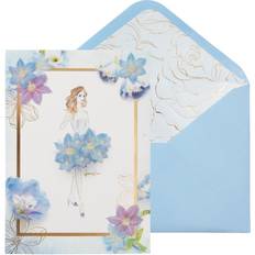 Azul Tarjetas & Invitaciones Indigo Dress Girl Birthday Card