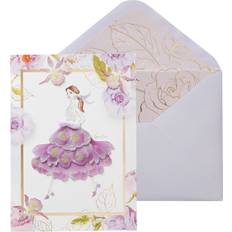 Purple Cards & Invitations Violet Dress Girl Birthday Card