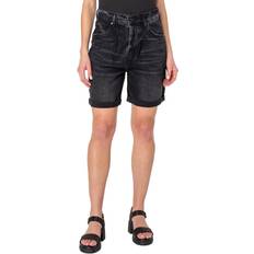 Shorts Womens Raw Hem Midi Denim Shorts