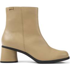 Beige - Viscose Shoes Camper Kiara Leather Zip Bootie