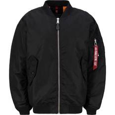 Alpha Industries Dam Jackor Alpha Industries damen bomberjacke ma-1 core wmn black Schwarz