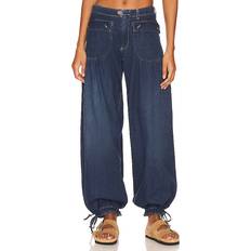 Free People Women's Lotus Loose Fit Wide Leg Jeans Juno