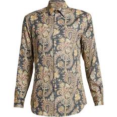 Etro Bomull Skjorta Med Paisleymönster - Multicolor
