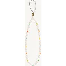 Burga Rainbow Splash White Pearl Phone Charm