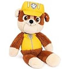 Gund Paw Patrol, offizielles Rubble-Plüschtier für unterwegs, Premium-Plüschtier für Kinder, Gelb/Braun, 33,02cm groß