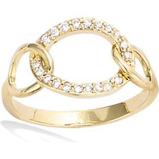 Vidrio Anillos Les Tresors De Lily Gold Plated Ring 'Sissi' golden white mm White