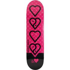 Including Griptape Decks Heart Supply Skateboard Deck Chris Chann Pro Balance Neon Pink/Black 8"