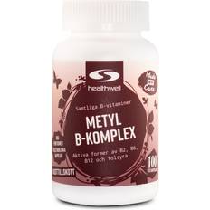 Healthwell Metyl B-Komplex, kaps 90 st