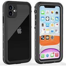 Waterproof Cases iPhone 11 Waterproof Case with Screen Protector Full Body Protector Shockproof Dustproof Dirtproof Heavy Duty IP68 Waterproof Case for iPhone 116.1inch Clear