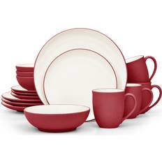 Dinner Sets on sale Noritake Colorwave Raspberry 16-Piece Coupe Dinner Set 16