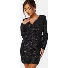 Vila Cava Sequin Dress Black