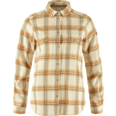 Fjällräven Women's Ovik Heavy Cotton Flannel Shirt Chalk White-Dune Beige Chalk White-Dune Beige