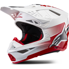 Alpinestars Supertech S-M10 Crosshjelm - Rød/Hvid