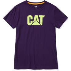 Velvet Tops CAT Workwear Trademark Short-Sleeve T-Shirt for Ladies Purple Velvet