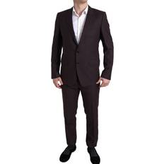 Røde Dresser Dolce & Gabbana Maroon Piece Single Breasted MARTINI Suit IT52