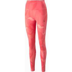 Fitness - Mehrfarbig Bekleidung Puma Damen Tight STUDIO AOP TREND TIGHT Pink