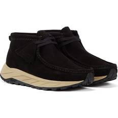 Clarks Læder Wallabee Eden Sorte Ruskindssko - Sort