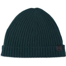 Cashmere Beanies Bruno Magli Men's Ribbed Cashmere Beanie Green