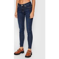 Selected Femme Jeans Selected Femme Damen SLFIDA MW NOOS W Skinny Jeans, Blau Dark Blue Denim 32L