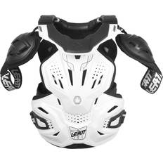 White Motorcycle Body Protection LEATT Fusion 3.0 Protector Vest, white, for Men