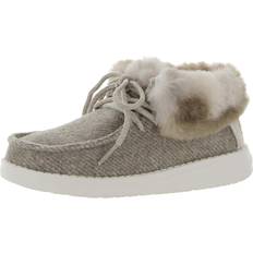 Fur - Women Low Shoes Hey Dude Girls Britt Flannel Faux Fur Moccasins