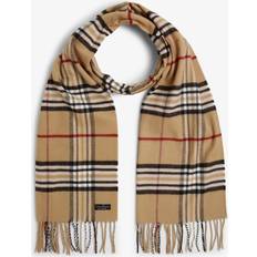 Fraas FRAAS Plaid Cashmink Oversized Scarf for Men Women Made in Germany Camel