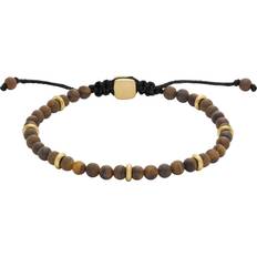 Fossil Men Bracelets Fossil Men's Merritt Arm Stack Tiger's Eye Beaded Bracelet