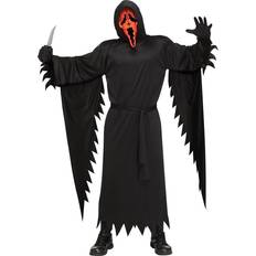 Fun World Adult Pumpkin Ghost Face Scream Halloween Costume