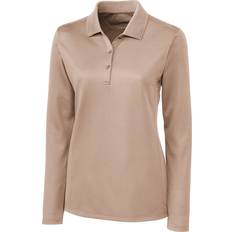 Mesh - Women Polo Shirts Cutter & Buck Clique L/S Ice Lady Pique Polo Shirt