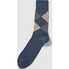 Dame - Ternede Undertøj SockShop Manchester Mercerised Cotton Sock - Blue Pattern