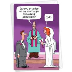 Nobleworks 1 Funny Wedding Card with Envelope Change Everything Wedding Congrats C6360WDG