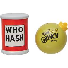 Verde Macinapepe Grinch Sculpted Salt and Pepper Shaker Set Macinasale, Macinapepe