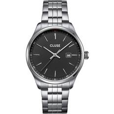 Klockor Cluse Silver Antheor Black Silver