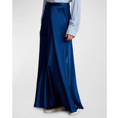 Polo Skirts Polo Ralph Lauren Bias-Cut Double-Faced Satin Skirt HOLIDAY NAVY