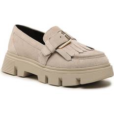 Beige Mockasiner Geox Damer Vilde Moccasin, Sand