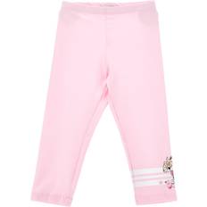 Disney Trousers Children's Clothing Monnalisa Minnie Organic Cotton Leggings Rosa Fairy Tale