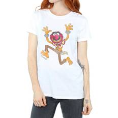 Gildan T-shirts Gildan Classic Animal Cotton Boyfriend T-Shirt White